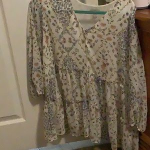 Top thin but has linings underneath long sleeve